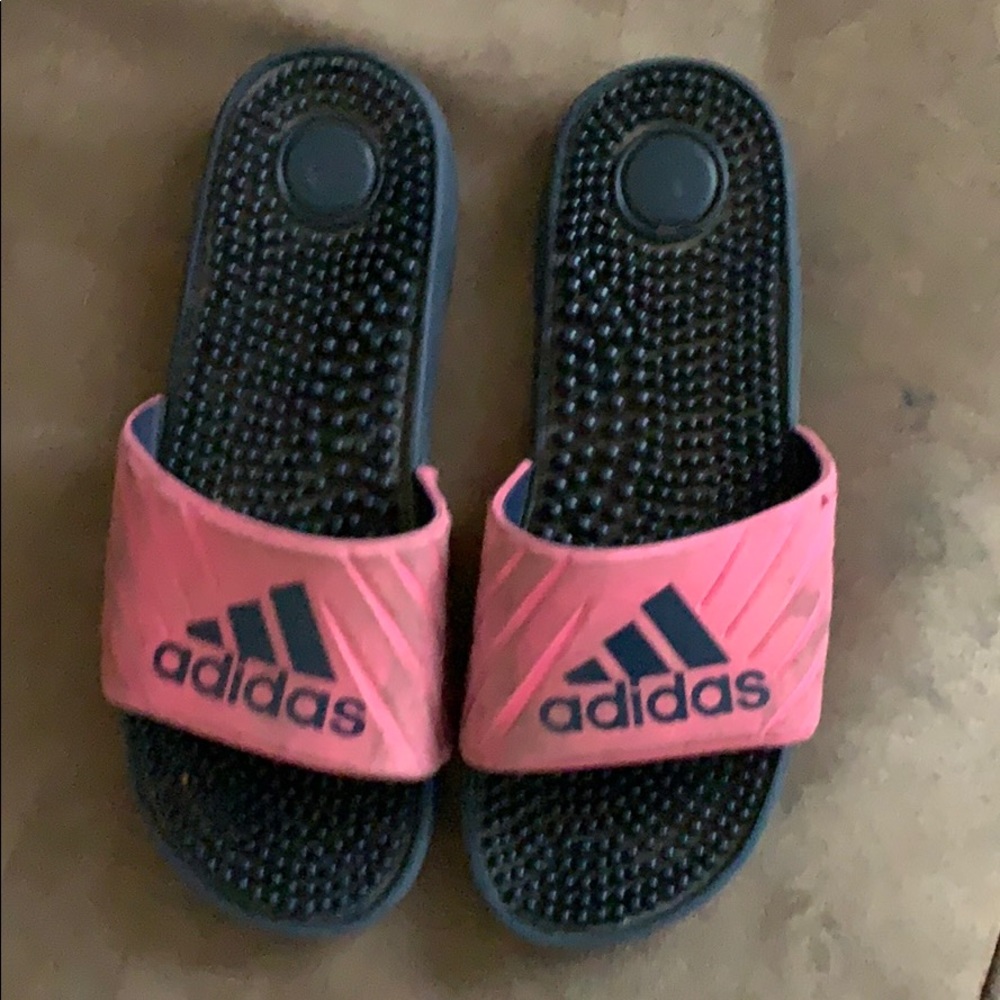 Adidas Hot Pink Slides
